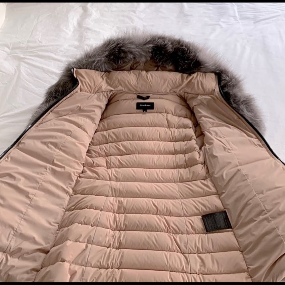 This is a vintage mackage jacket that was lightly worn.